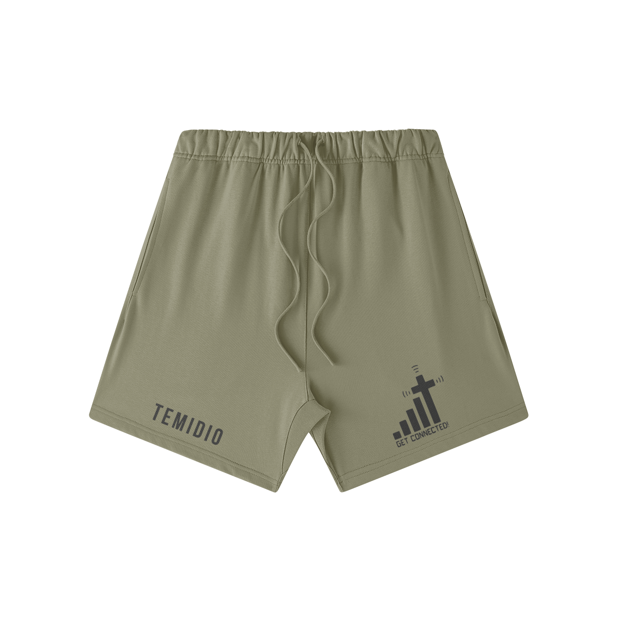 TemiDio Stay Connected "Cotton" Fitted Shorts