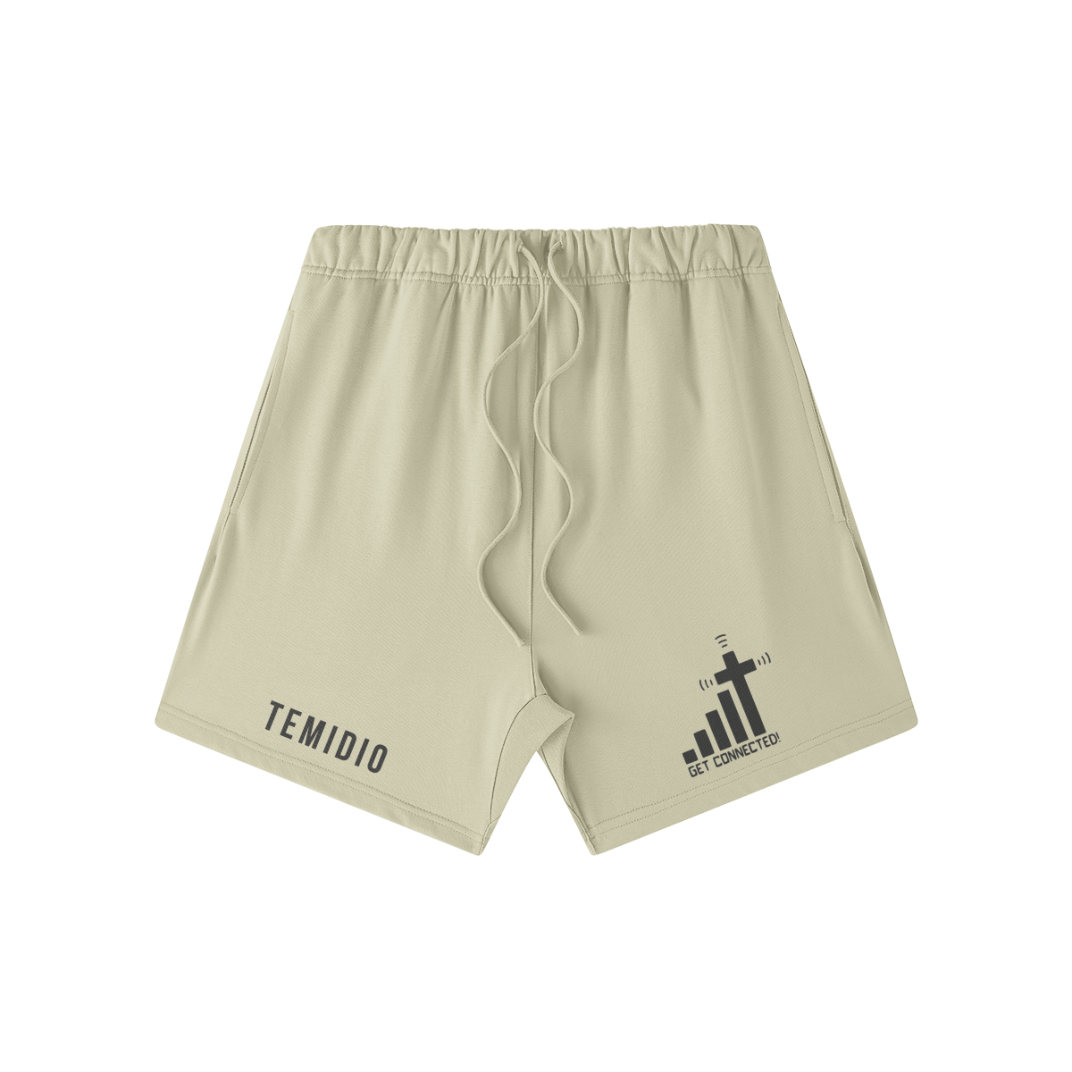 TemiDio Stay Connected "Cotton" Fitted Shorts