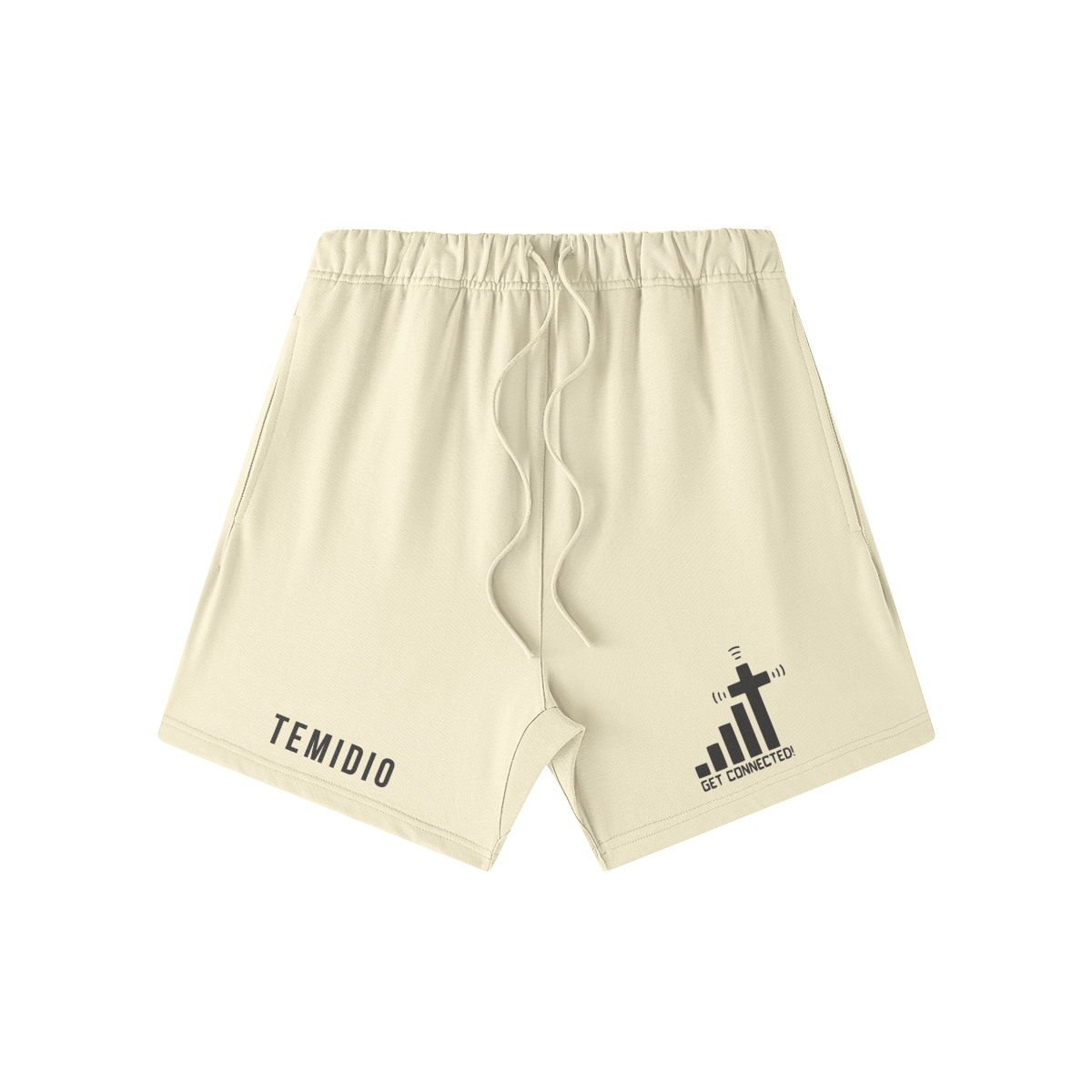 TemiDio Stay Connected "Cotton" Fitted Shorts