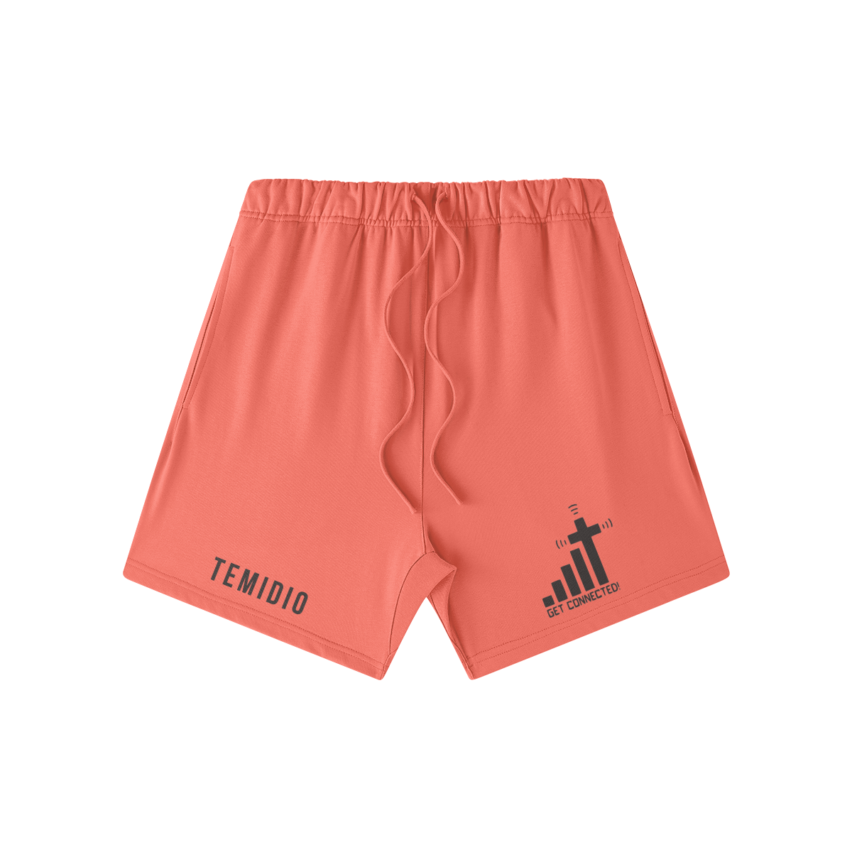 TemiDio Stay Connected "Cotton" Fitted Shorts