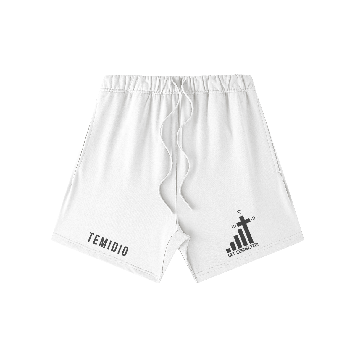 TemiDio Stay Connected "Cotton" Fitted Shorts