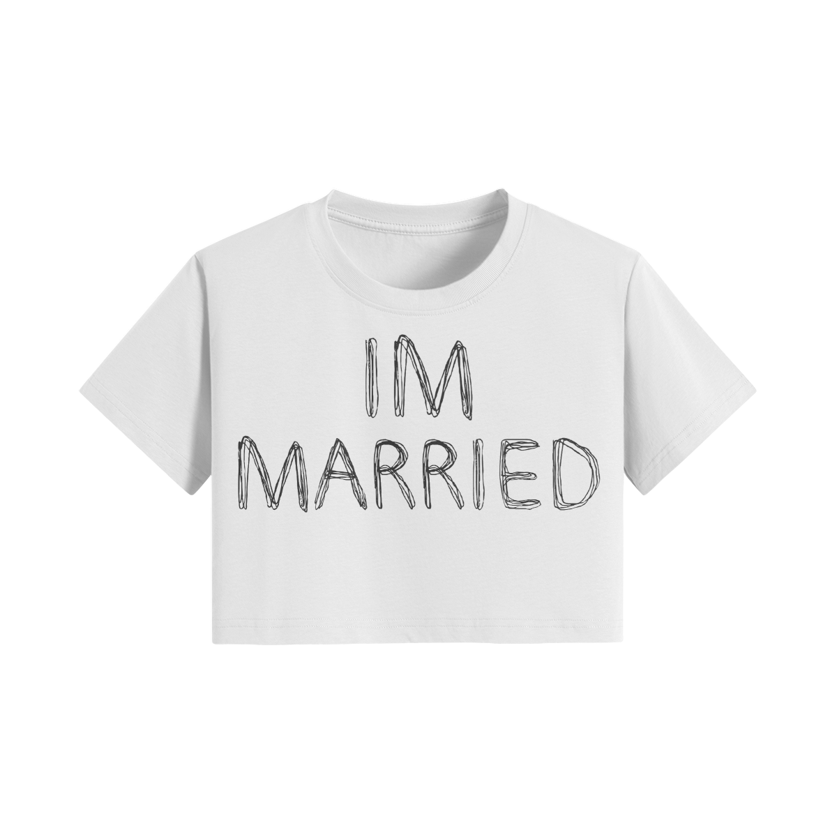 "IM MARRIED" TemiDio Womens Crop Top