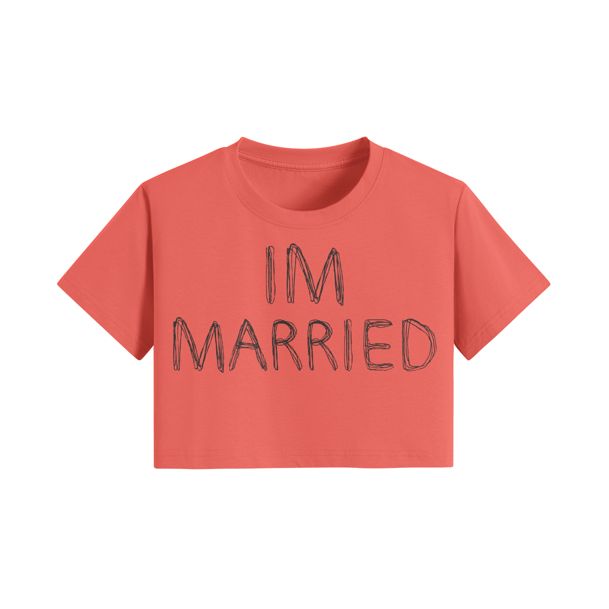 "IM MARRIED" TemiDio Womens Crop Top