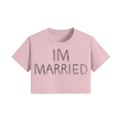 "IM MARRIED" TemiDio Womens Crop Top